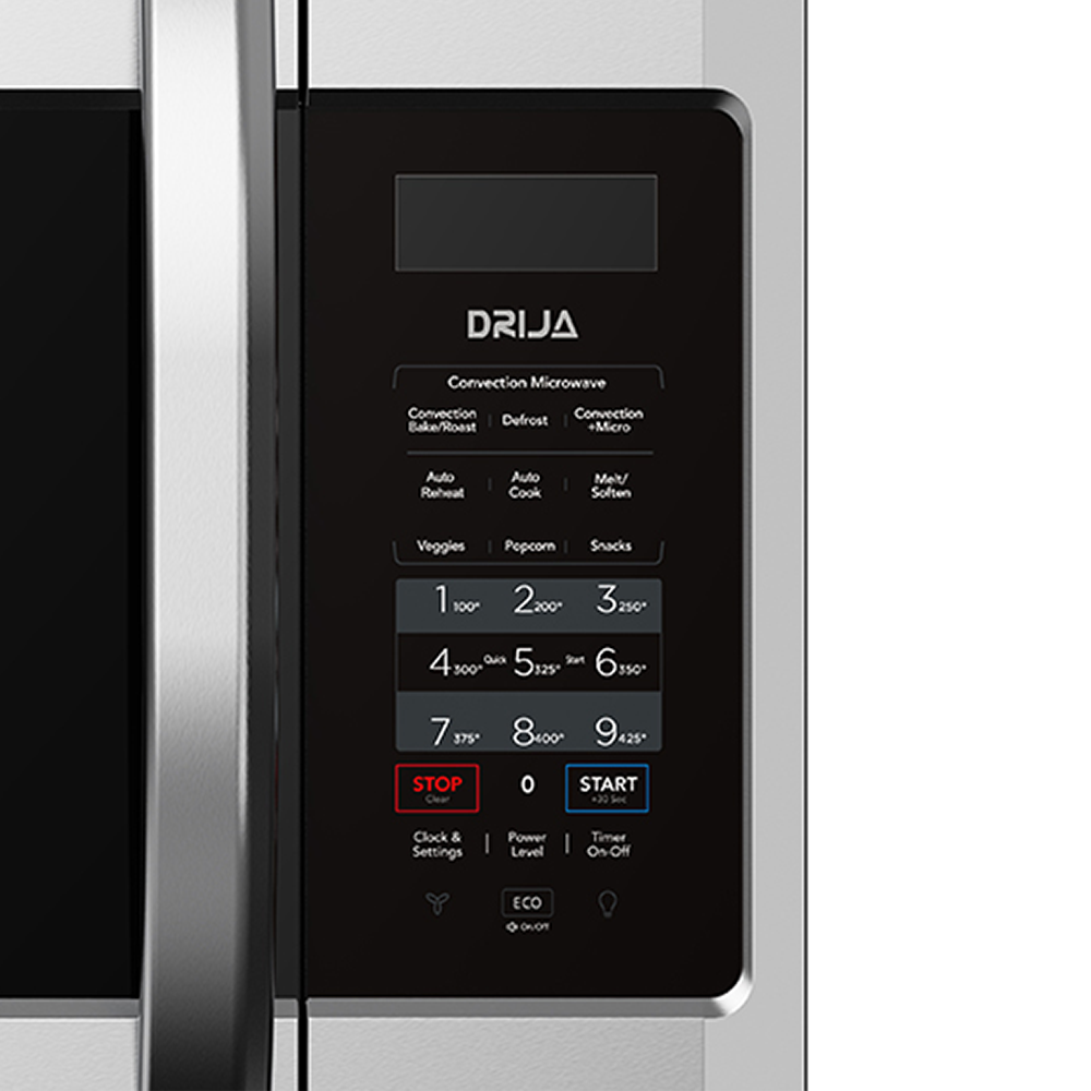 Horno microondas empotrable de convección con extractor, 42 litros, VARENNA 42L-I, Drija, 75.9 cm