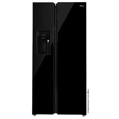 Refrigeradora y Congelador 20pc modelo BLACK-20CFAH Drija, acabado frontal espejo negro de fácil limpieza. 115V/60Hz
