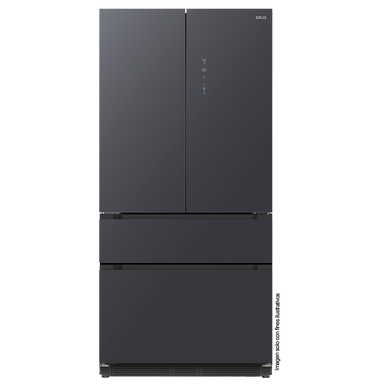 Refrigeradora y congelador empotrable 18,1pc DARK-I 18FD4P, Drija, inverter , 115V /60Hz, color negro pulido mate.