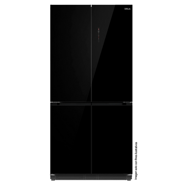 Refrigerador y congelador empotrable 18.4pc, GLASS-B 18CD4P Drija, control digital, iluminación LED, compresor inverter, 115V-60Hz