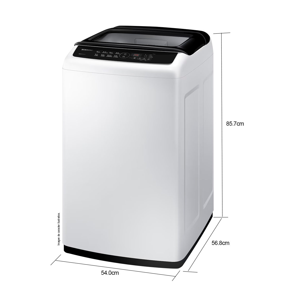 Lavadora 9kg, carga superior, modelo WA90CG4240BWAP, Samsung