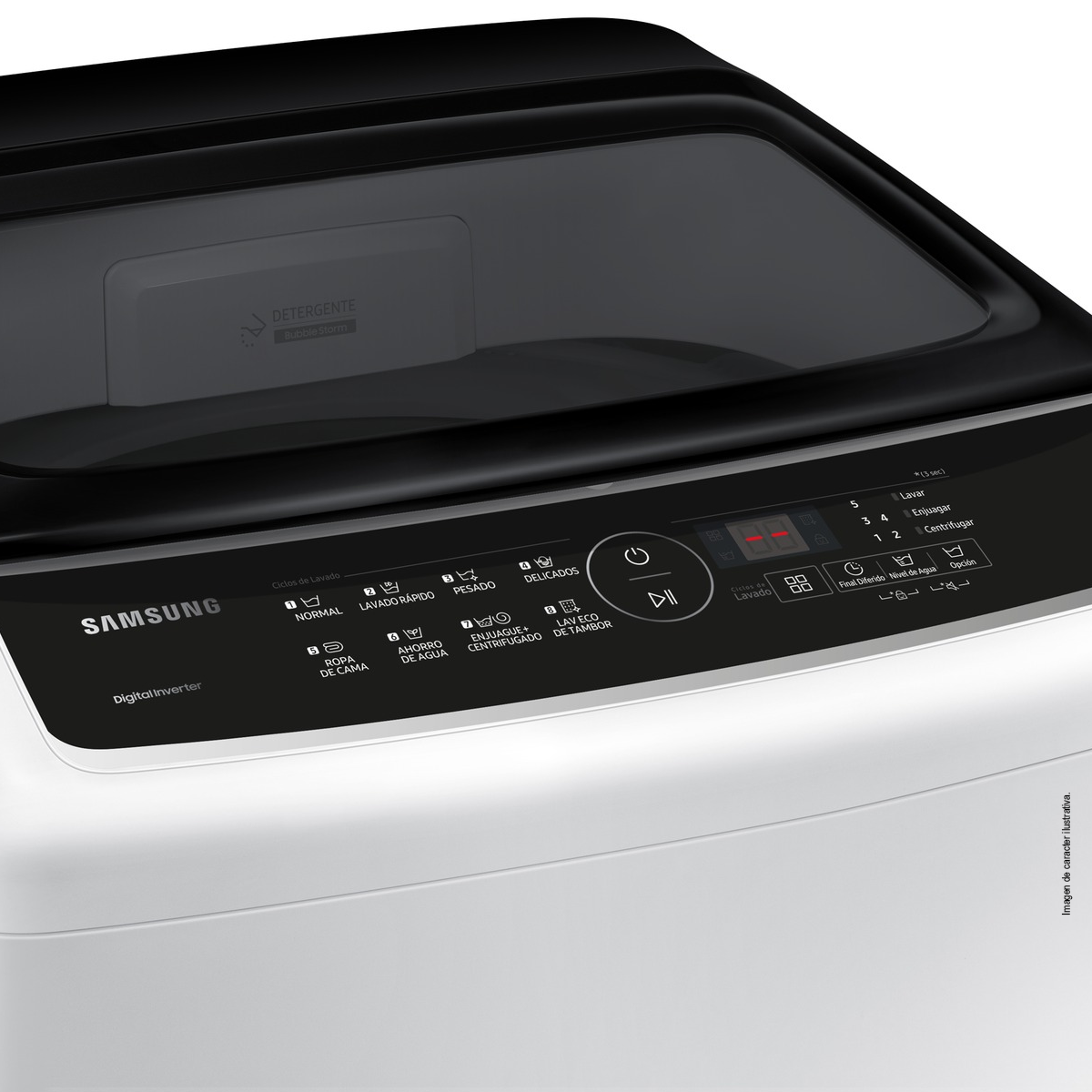 Lavadora 9kg, carga superior, modelo WA90CG4240BWAP, Samsung