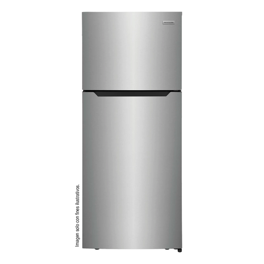 Refrigeradora Top Mount 18pc, FFHT1822UV  Frigodaire, color acero inoxidable cepillado, iluminación LED.