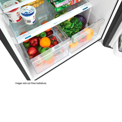 Refrigeradora Top Mount 18pc, FFHT1822UV  Frigodaire, color acero inoxidable cepillado, iluminación LED.