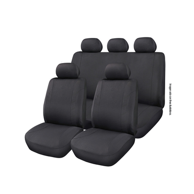 Cobertor para asiento de auto Set de 9 piezas, 991-2402316 Material cómodo color negro.