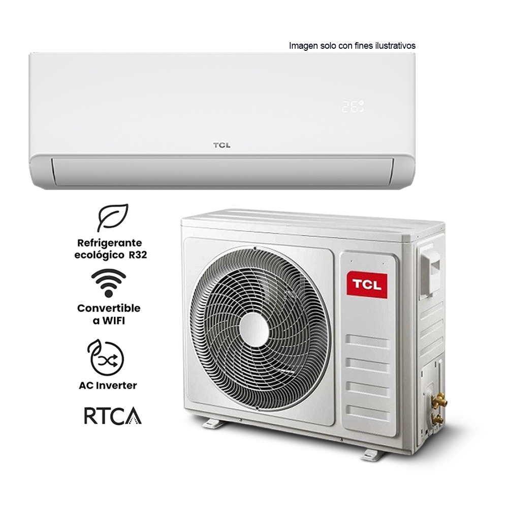 Aire acondicionado Split Inverter 18000BTU modelo TAC18CSDISZG TCL, Serie Savein AI