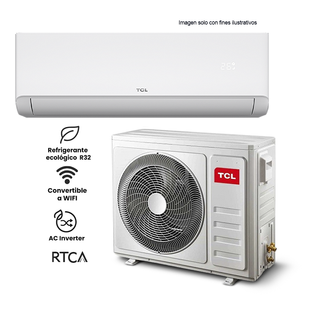 Aire acondicionado Split Inverter 24000BTU modelo TAC24CSDISZG TCL, Serie Savein AI