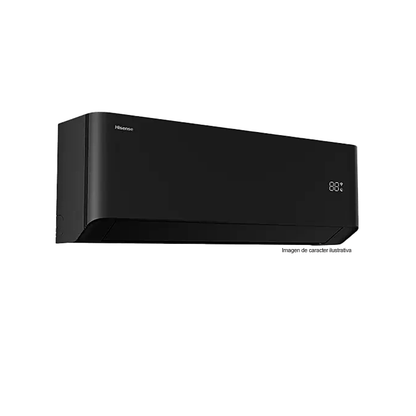 Aire acondicionado Split Inverter 18000BTU, ATR182HB negro Hisense SEER 20, Wi-Fi.