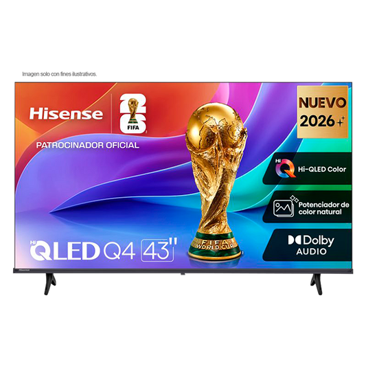 Televisor 43" QLED Smart | serie Q4 FHD, modelo 43Q4SV | Hisense
