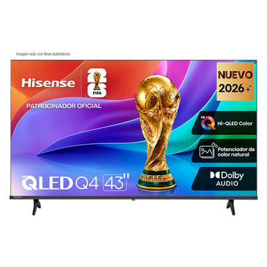 Televisor 43" QLED Smart | serie Q4 FHD, modelo 43Q4SV | Hisense