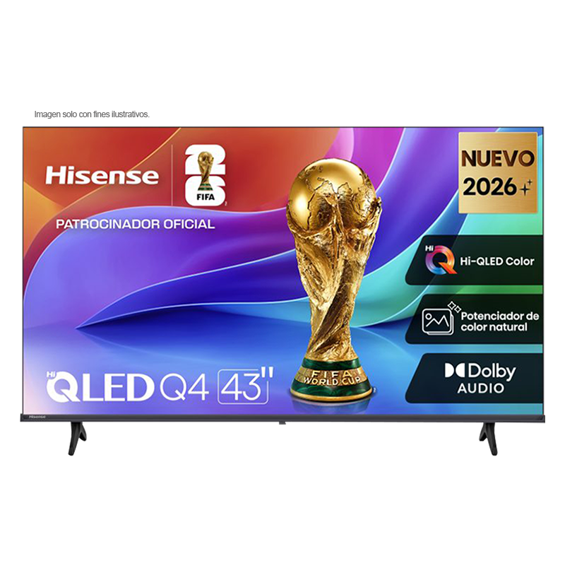 Televisor 43" QLED Smart | serie Q4 FHD, modelo 43Q4SV | Hisense