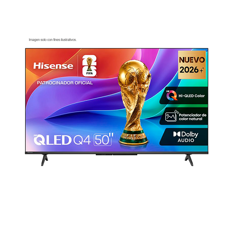 Televisor 50" QLED Smart | serie Q4 FHD, modelo 50Q4SV | Hisense | VIDDA