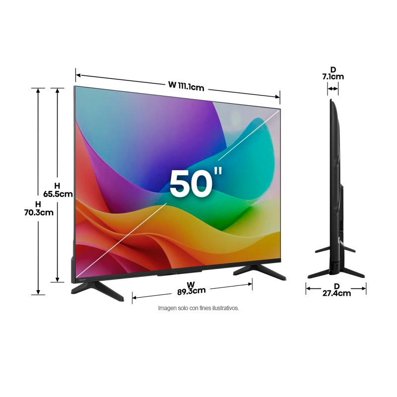 Televisor 50" QLED Smart | serie Q4 FHD, modelo 50Q4SV | Hisense | VIDDA