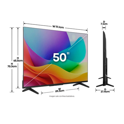 Televisor 50" QLED Smart | serie Q4 FHD, modelo 50Q4SV | Hisense | VIDDA