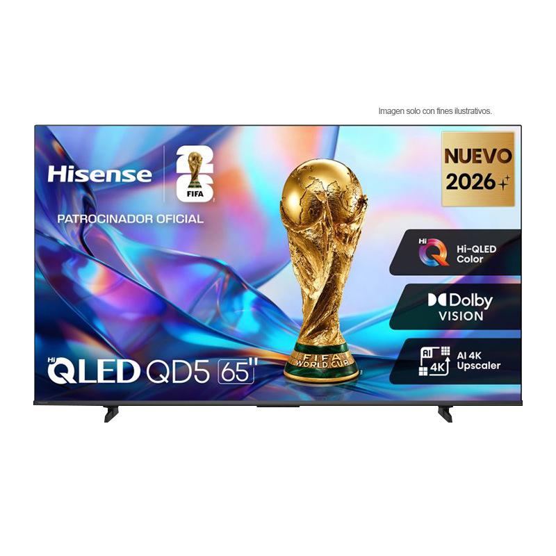 Televisor 65" QLED Smart | serie QD5 4K Ultra HD, modelo 65QD5SV | Hisense