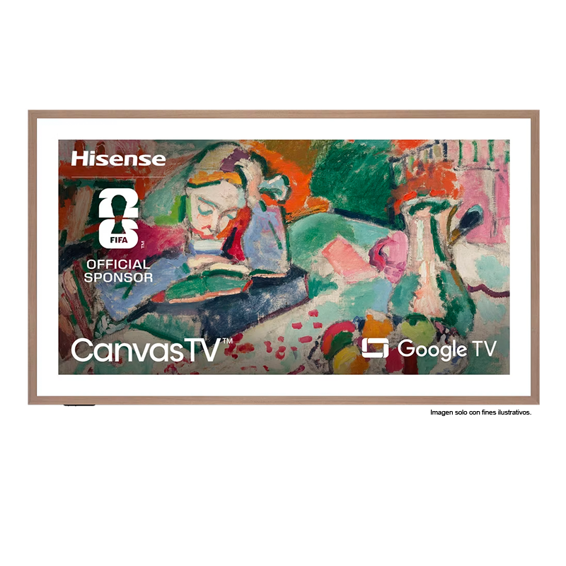 Televisor QLED Smart 75" modelo 75S7N de Hisense, con Google TV