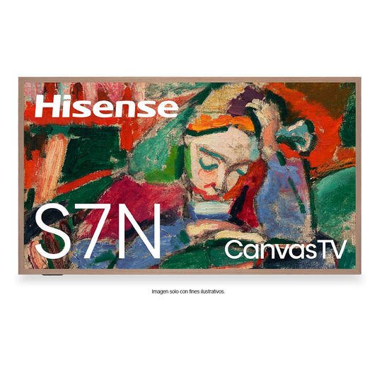Televisor QLED Smart 75" modelo 75S7N de Hisense, con Google TV