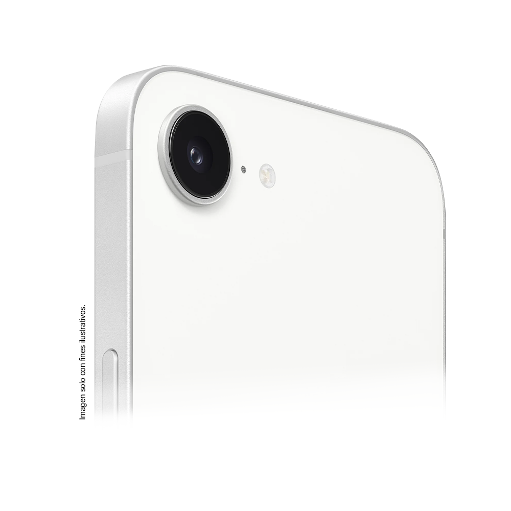 iPhone 16e Apple, 128GB, color blanco, pantalla 6.1 pulgadas.