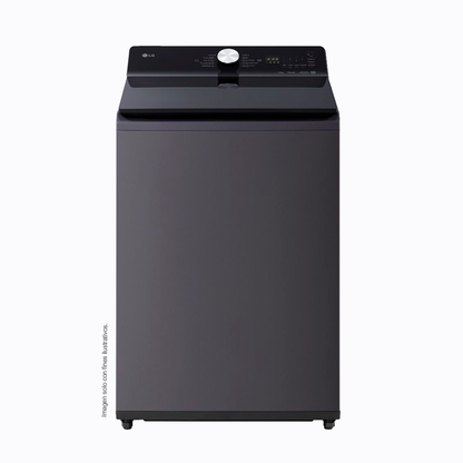 Lavadora 23Kg carga superior modelo WT23EGTX6 LG, color grafito mate