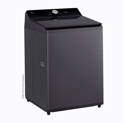 Lavadora 23Kg carga superior modelo WT23EGTX6 LG, color grafito mate