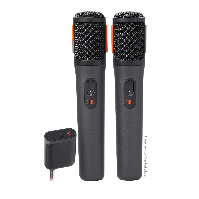Micrófono inalámbrico PartyBox Wireless Mic JBL color negro.