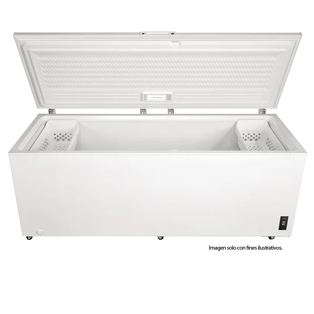 Congelador horizontal 25pc, modelo FFC25P3MVW Frigidaire, inverter, color blanco