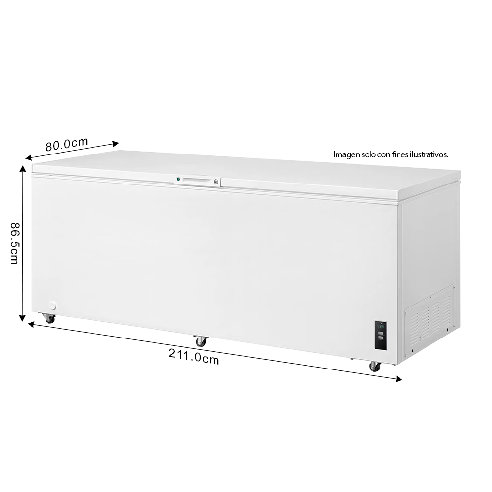 Congelador horizontal 25pc, modelo FFC25P3MVW Frigidaire, inverter, color blanco