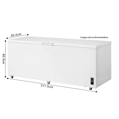 Congelador horizontal 25pc, modelo FFC25P3MVW Frigidaire, inverter, color blanco