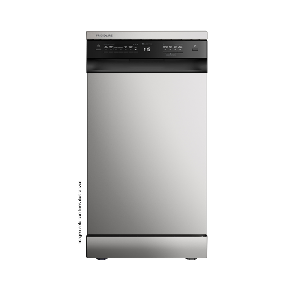 Lavaplatos empotrable 10 servicios FHFF10E4MSBZG Frigidaire, color acero inoxidable.