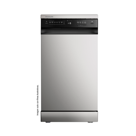 Lavaplatos empotrable 10 servicios FHFF10E4MSBZG Frigidaire, color acero inoxidable.
