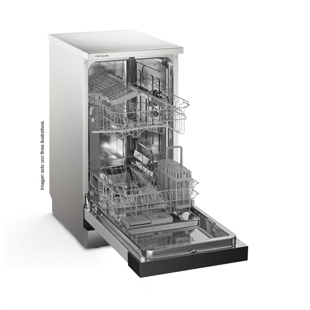 Lavaplatos empotrable 10 servicios FHFF10E4MSBZG Frigidaire, color acero inoxidable.