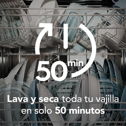 Lavaplatos empotrable 10 servicios FHFF10E4MSBZG Frigidaire, color acero inoxidable.