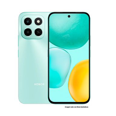 Celular Honor X6C en color Azul Cian, Dual card, 8GB + 256GB