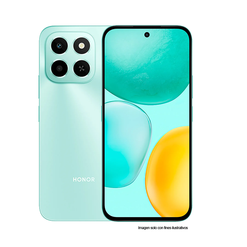 Celular Honor X6C en color Azul Cian, Dual card, 8GB + 256GB