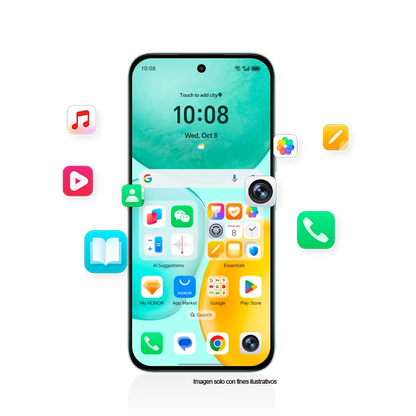 Celular Honor X6C en color Azul Cian, Dual card, 8GB + 256GB