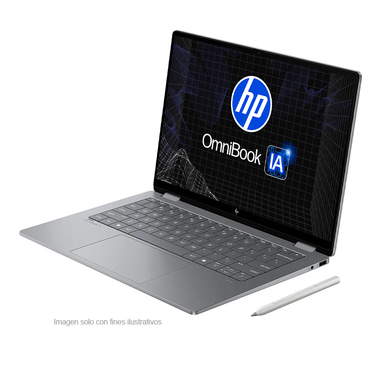 Laptop OmniBook X Flip 14-fk0074la HP, AMD Ryzen AI 7 350, pantalla de 14", 1TB, 24GB, color meteoro