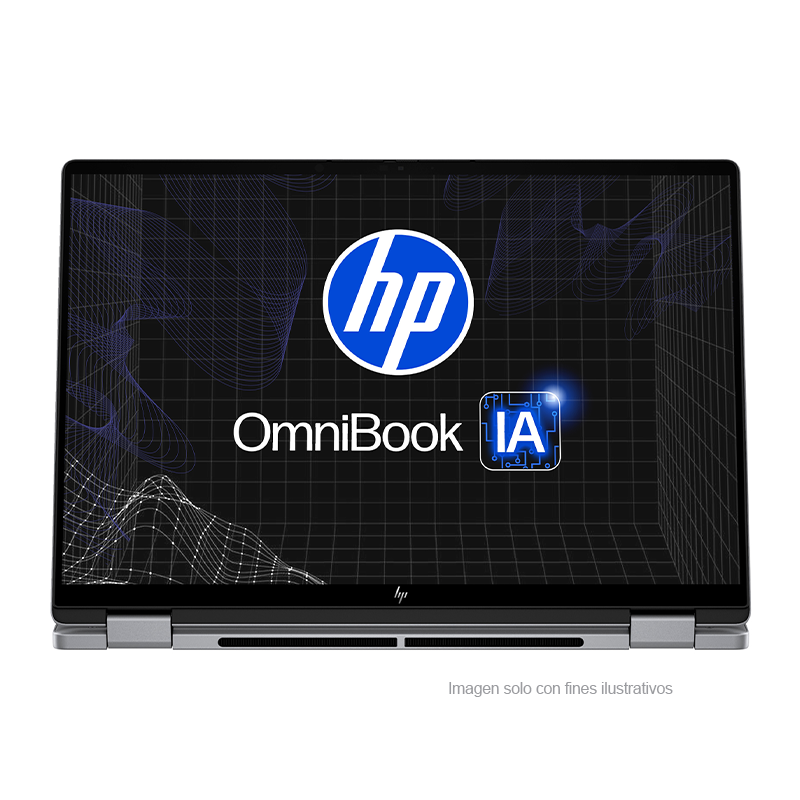 Laptop OmniBook X Flip 14-fk0074la HP, AMD Ryzen AI 7 350, pantalla de 14", 1TB, 24GB, color meteoro