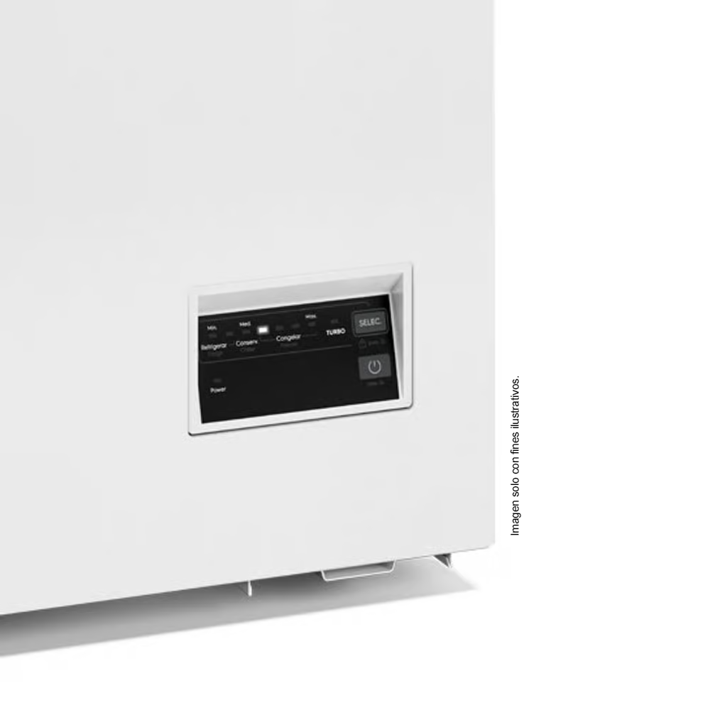 Congelador horizontal 5 pc, FFH05S3N5AW Frigidaire, cierre con llave de seguridad, compresor inverter.