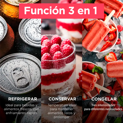 Congelador horizontal 5 pc, FFH05S3N5AW Frigidaire, cierre con llave de seguridad, compresor inverter.