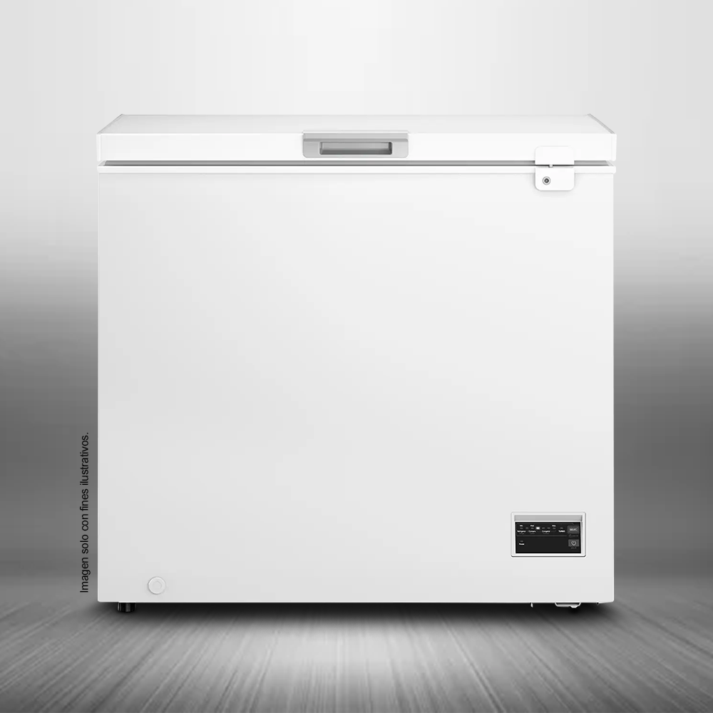Congelador horizontal 7 pc, FFH07S3N5AW Frigidaire, cierre con llave de seguridad, compresor inverter.
