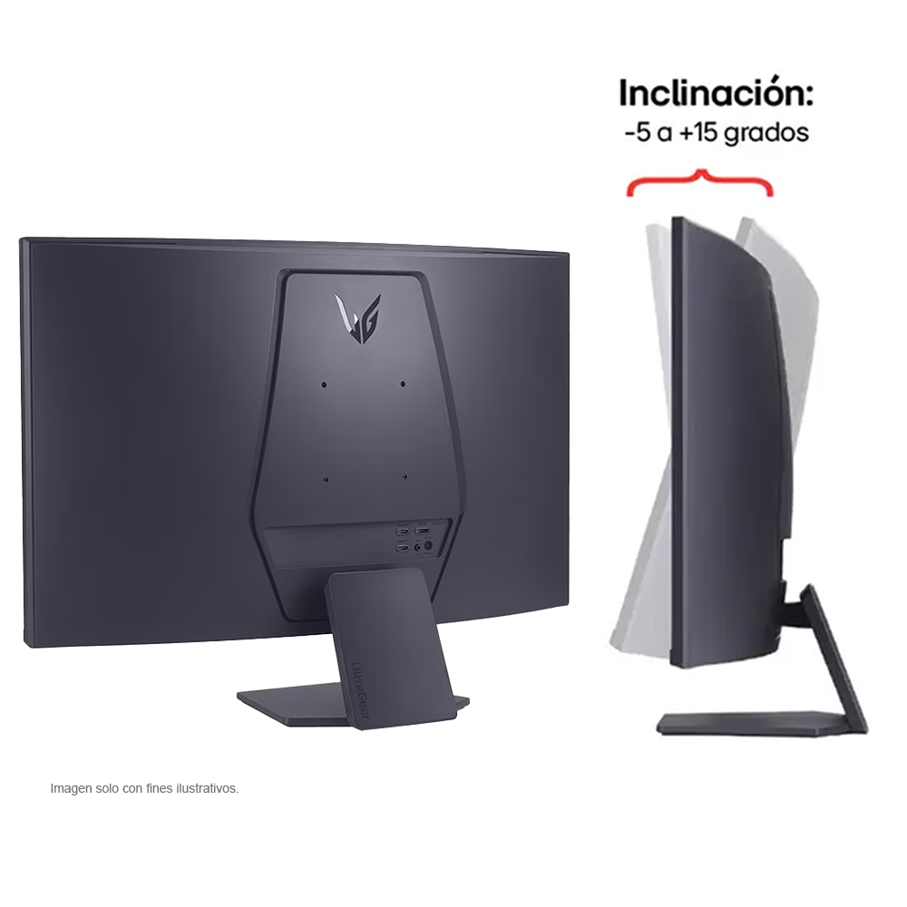MonitorCurvo Gaming UltraGear 32", 1000R QHD 1MS 180Hz, modelo 32GS60QC-B. LG