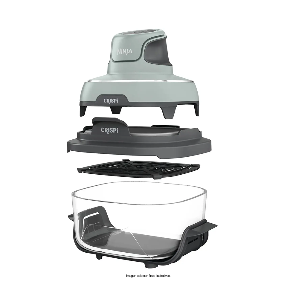 Freidora de aire portátil de cristal Ninja Crispi FN101SG Capacidad 3.8L