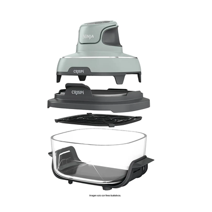 Freidora de aire portátil de cristal Ninja Crispi FN101SG Capacidad 3.8L