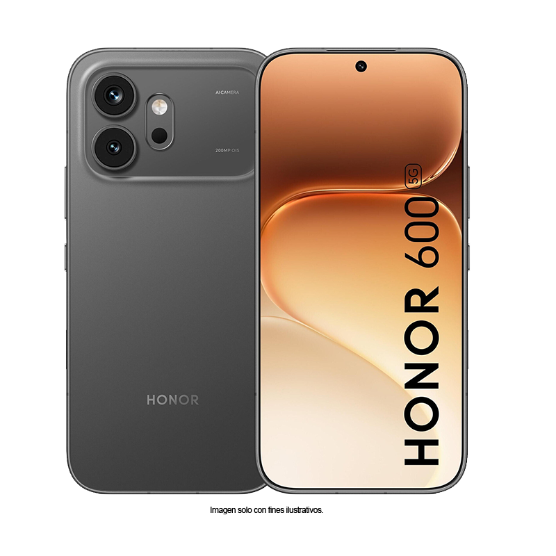 Smartphone Honor 600 color negro, pantalla 6.5" Amoled, dual card
