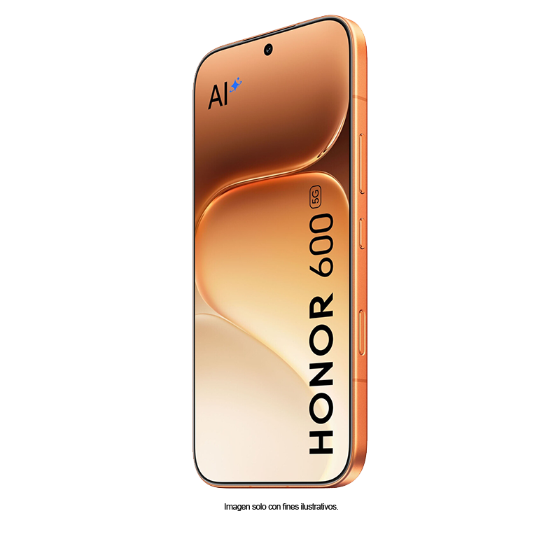 Smartphone Honor 600 color naranja, pantalla 6.5" Amoled, dual card