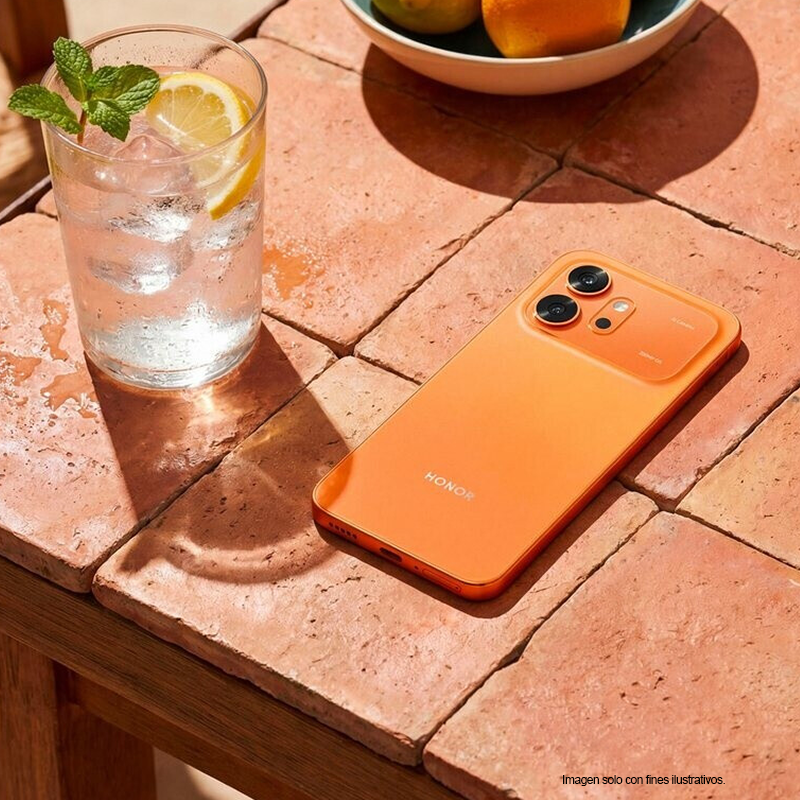 Smartphone Honor 600 color naranja, pantalla 6.5" Amoled, dual card