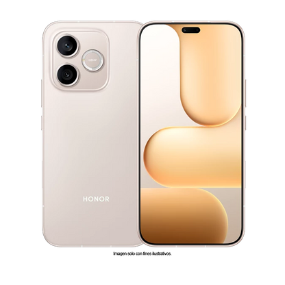 Celular Honor 600E color dorado luna, pantalla 6.6", dual card, 8GB+256GB