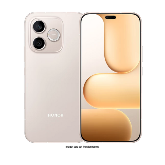 Celular Honor 600E color dorado luna, pantalla 6.6", dual card, 8GB+256GB