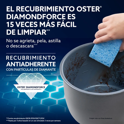 Multi-olla arrocera eléctrica de 5.7 litros, EOSTCKSTPCECT57 Oster