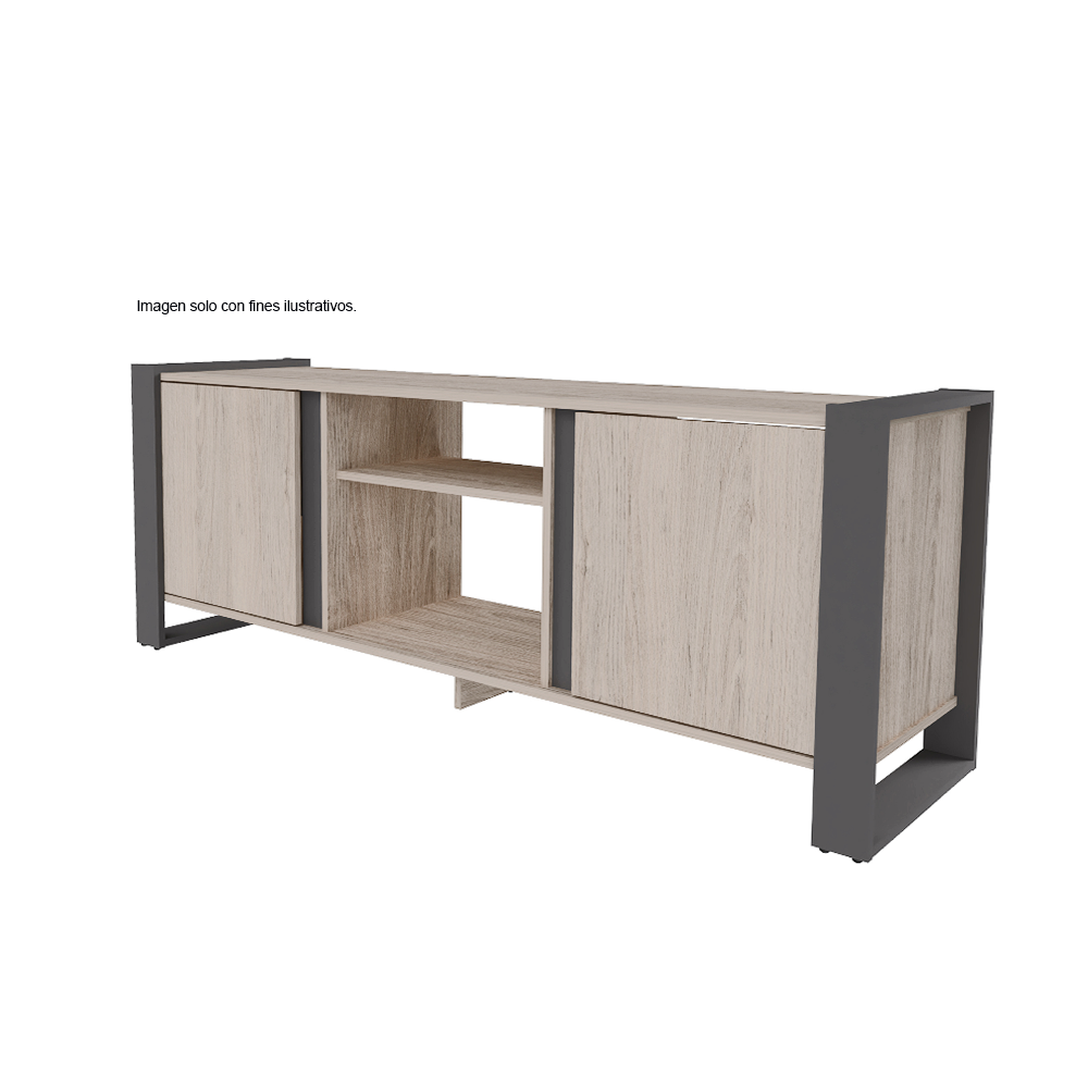 Mesa para TV MTV26219 color Arena/Plomo